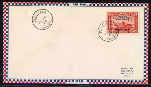 Canada 1933 world grain - 1933, world's